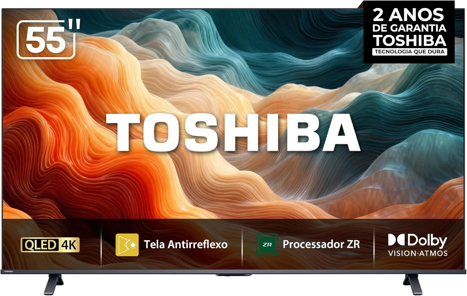 Toshiba Smart TV MiniLED QLED 4K 55" Polegadas 55M450SS