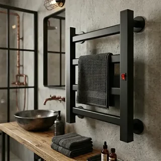Toalheiro Itaquá Resistencias Térmico Elétrico preto 127v