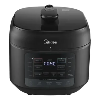Panela De Pressão Elétrica 5l Nutripro Preta Midea Cor Preto