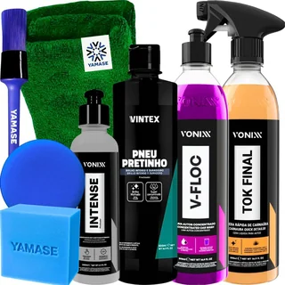 Kit Shampoo V-floc Cera Tok Final Revitalizador Intense 240ml Vonixx Pretinho Vintex