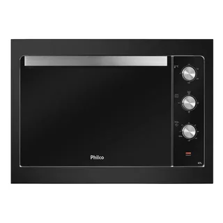 Forno Elétrico De Embutir Philco 47l, 2 Resistências, Multifunções, Preto Pfe47a