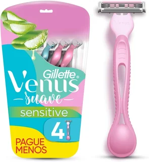 4 un. Gillette Vênus Suave Sensitive