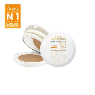 Protetor Solar Facial Com Cor Avène Compacto Sable FPS50, 10g