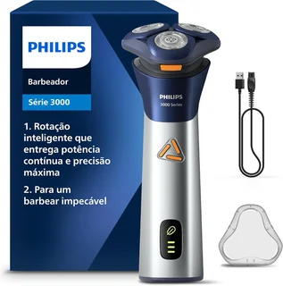 Philips Barbeador Elétrico Shaver Série 3000 Cabeças flexíveis 6D S3881/00