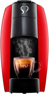 3 Corações TRES Cafeteira Espresso e Multibebida LOV Vermelha - 127V