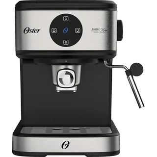 Cafeteira Espresso Double Digital Oster Cor Aço escovado e Preto