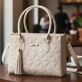 Bolsa Feminina Lorena Transversal Imediato Cor Marfim