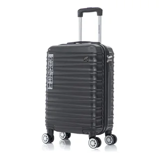 Mala de Bordo 10kg Allabard Pisa Preto Casco ABS Premium
