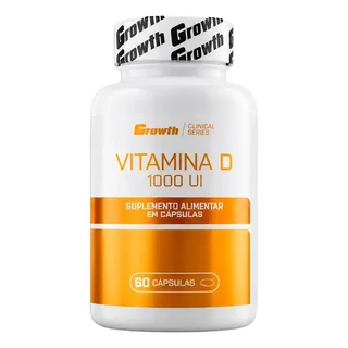 Vitamina D 1000ui 60 Caps Growth Supplements