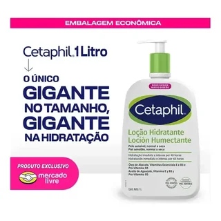 Cetaphil Loção Hidratante Corporal e Facial 1L