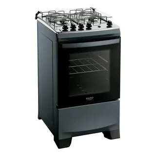 Fogão 4 Bocas Dako Supreme Mesa de Inox A Gás Titanium Bivolt