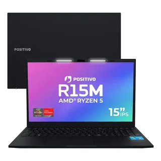 Notebook Positivo Vision R15M AMD Ryzen 5-5625U Linux 8GB RAM 256GB SSD Wi-Fi 6 Tela 15