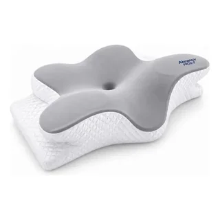 Travesseiro Cervical Ergonômico em Espuma Viscoelástica para Dormir S-5431 VT Abranuv
