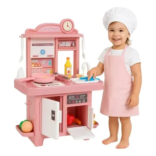 Cozinha Infantil Completa Com Luz Som E Musica Sai Água