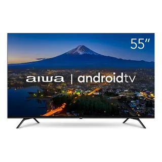 Smart TV AIWA 55” Android 4K Borda Ultrafina AWS-TV-55-BL-01-A
