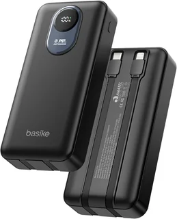 Power Bank Basike 20000mAh Preto, Carga Rápida 22.5W