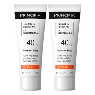 Principia Kit C/ 2 Protetor Solar Facial Ps-01 Fps 40