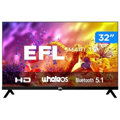 Smart TV EFL de 32" HD com Wi-Fi e Bluetooth