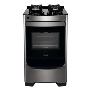 Fogão Consul 4 Bocas Inox Mesa de Vidro CFO4VAR