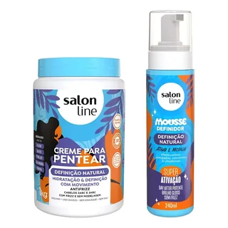 Kit Definição Natural Com Mousse E Creme Para Pentear