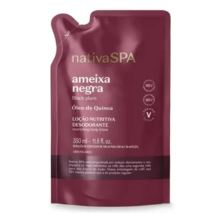 Refil Loção Desodorante Hidratante Corporal Nativa Spa Ameix