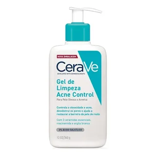 Gel De Limpeza Acne Control Para Pele Oleosa 340g Cerave Oleosa Dia/noite