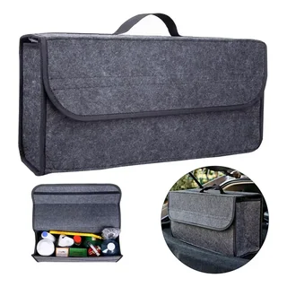 Bolsa Caixa Organizar Porta Malas Multiuso Veicular Cinza