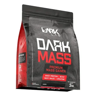 Hipercalórico Dark Mass 3kg Chocolate Branco c/ Morango Dark Lab