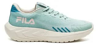 Tênis Fila Sprint Feminino Esportivo Caminhada Confortável Verde/azul Liso 39 Br