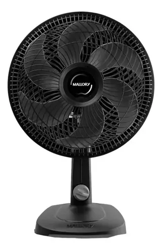 Mallory Ventilador Turbo 6 Pás 30cm Material Plástico Compact Preto Diâmetro