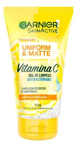 Gel de Limpeza Facial Hidratante Antimanchas com Vitamina C Garnier 150ml
