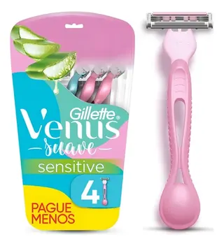 APARELHO GILLETTE VENUS SIMPLY SENSITIVE C/4UN