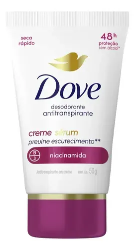 Dove Desodorante Antitranspirante Creme Sérum Previne Escurecimento 50g