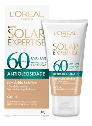 Protetor Solar Antioleosidade FPS 60 1.0 Solar Expertise L'Oréal Paris 40g