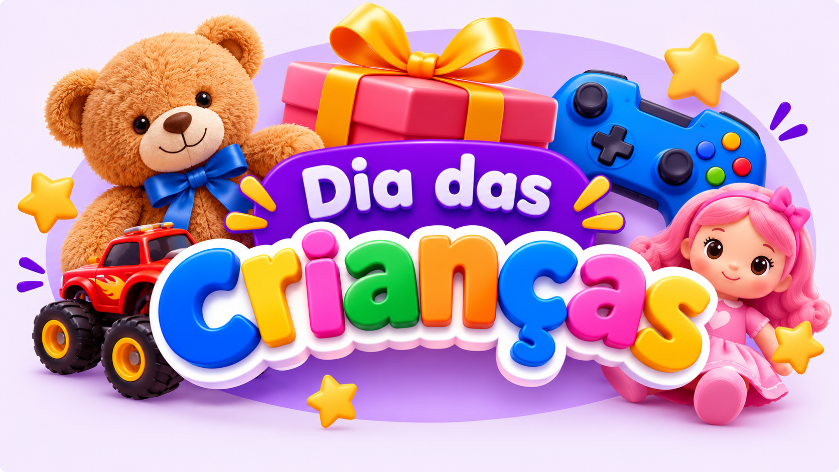 Descontos especiais + cupons para economizar ainda mais nos presentes do Dia das Crianças!